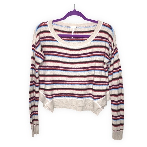 Free People Beach Road Trip Striped Pullover Sweater - Picture 4 of 13